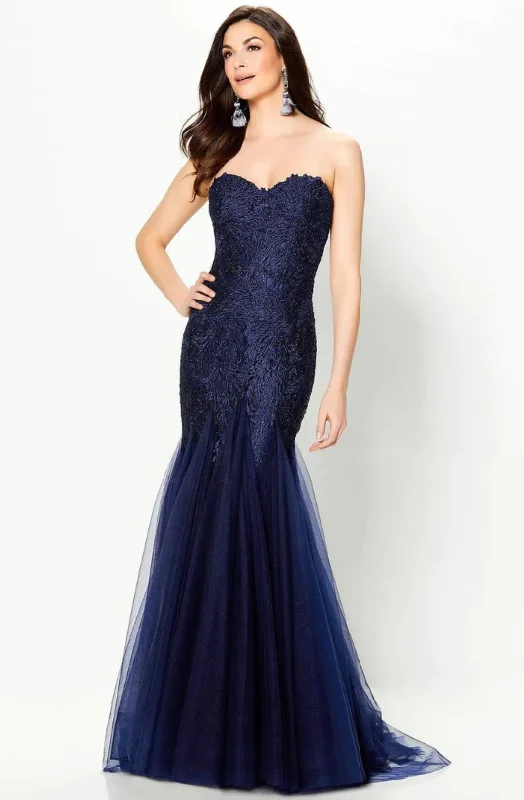 Clearance Event Montage by Mon Cheri - 118964 Strapless Tulle Trumpet Gown