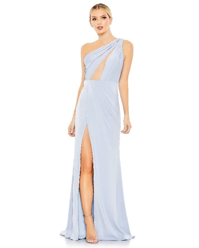 Attire Sale Mac Duggal 50668 Long One Shoulder Formal Prom Gown
