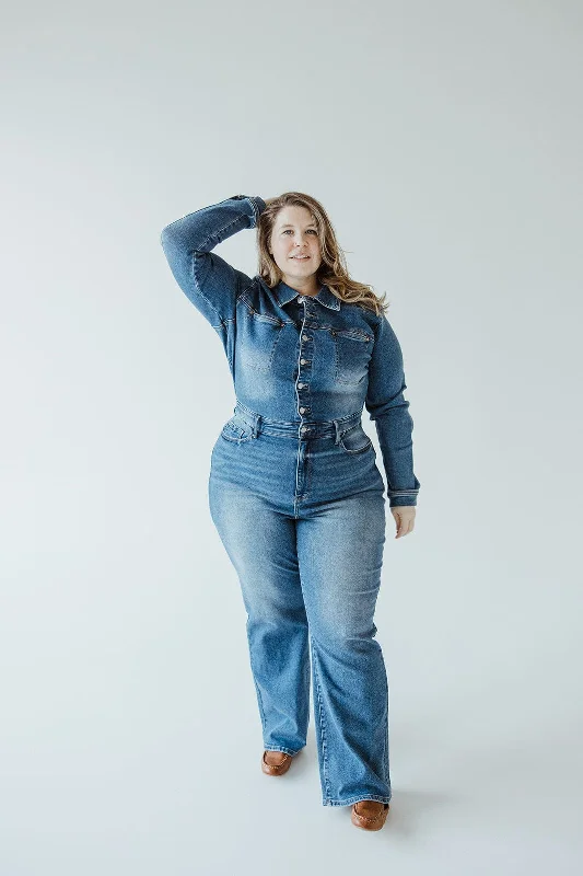 Limited - Time Bundle JUDY BLUE LONG SLEEVE HIGH WAIST DENIM JUMPSUIT