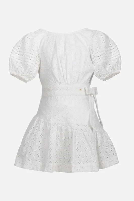 Stylish Savings Kids Mini Dress Chantal - Natural White