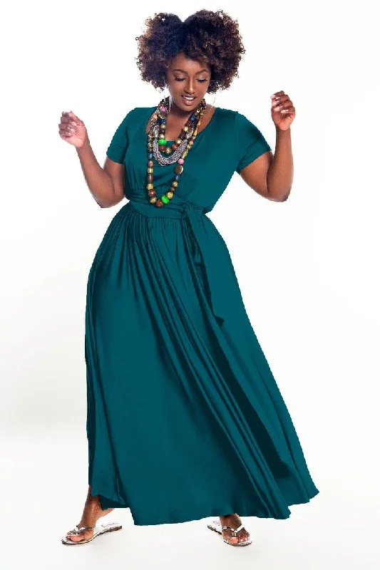 Flash Sales Cap Sleeved Maxi Dress