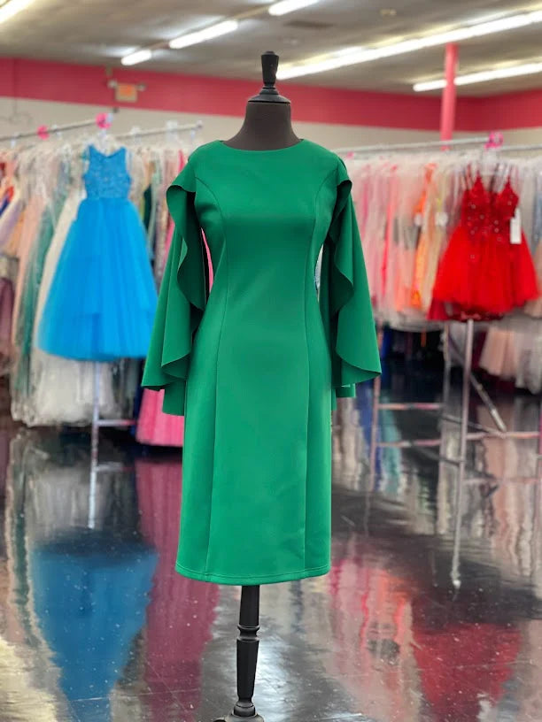 Cool Prices Marc Defang 8157 Size 2, 10 Emerald Short Scuba Draped Sleeve Cocktail Interview Pageant Dress Evening Gown Cool Prices Marc Defang 8157 Size 2, 10 Emerald Short Scuba Draped Sleeve Cocktail Interview Pageant Dress Evening Gown