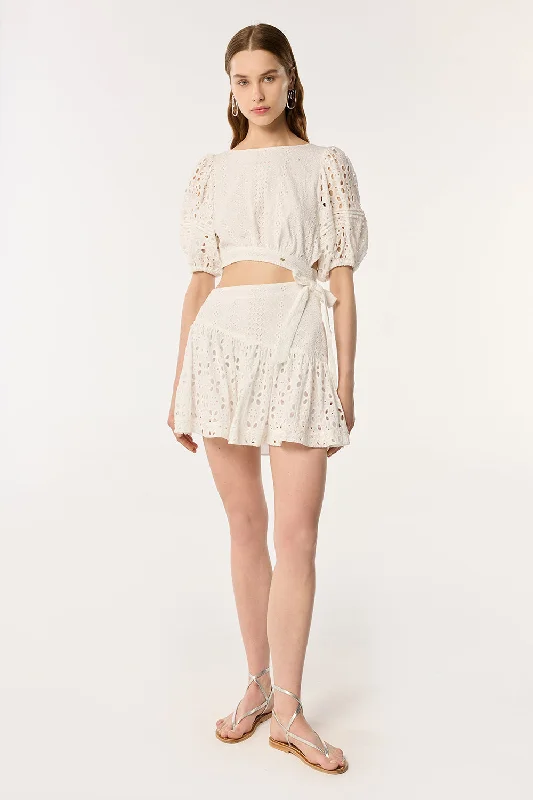 Valentine's Special Mini Dress Chantal - Natural White