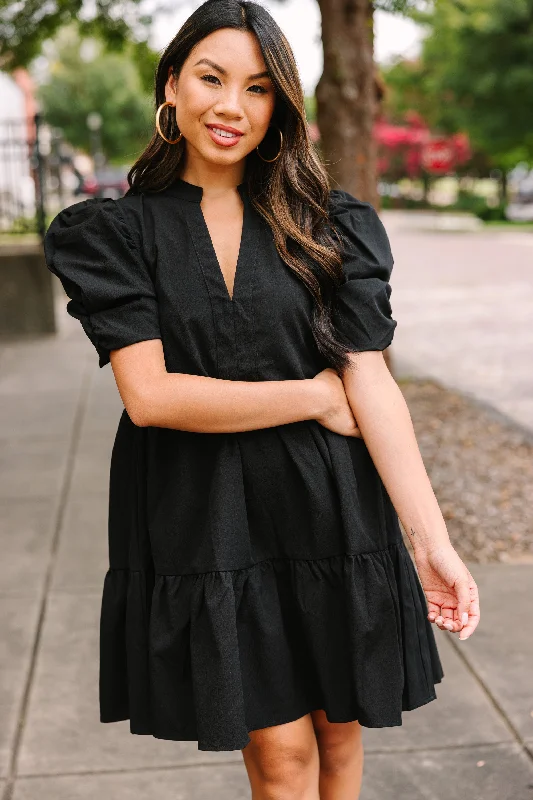 Chic Outfits On Your Heart Black Dress