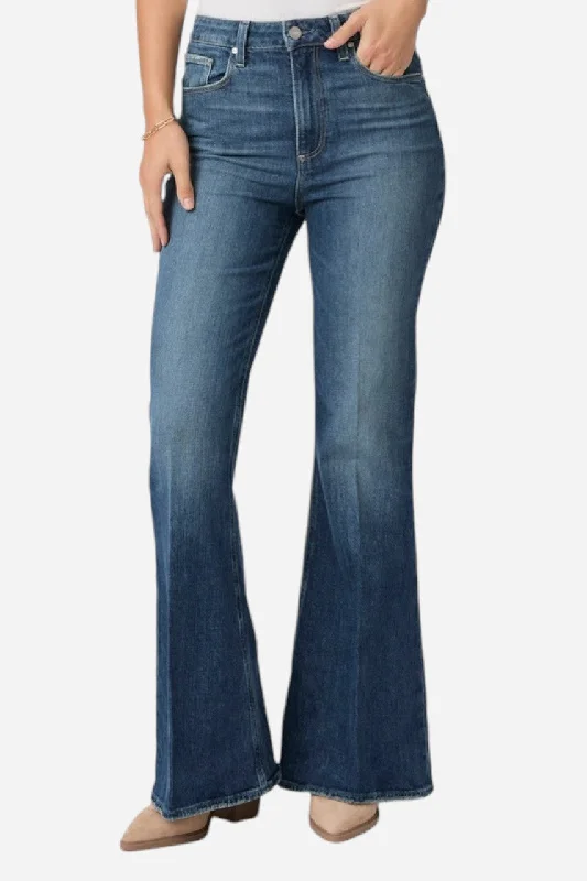 Clearance Event Paige Charlie 32" Flare Jean in Mixtape