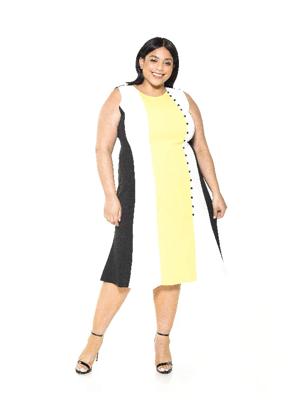 Flowy Fabric Anna Midi Dress - Plus Size