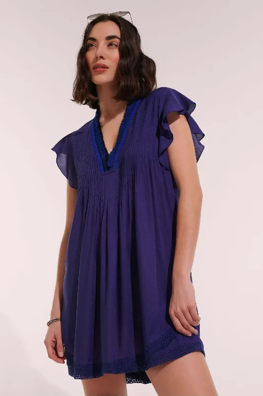 Elegant Styles Mini Dress Sasha - Royal Blue
