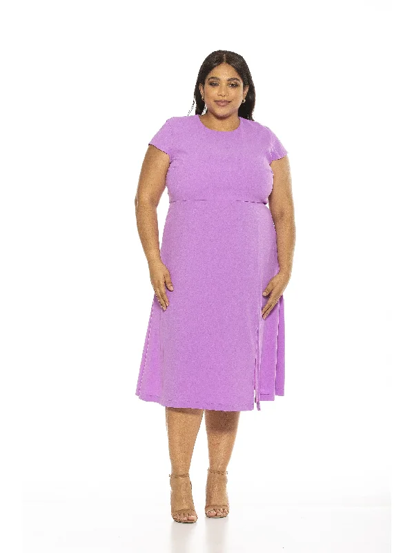 Luxury Style Lily Midi Dress- Plus Size