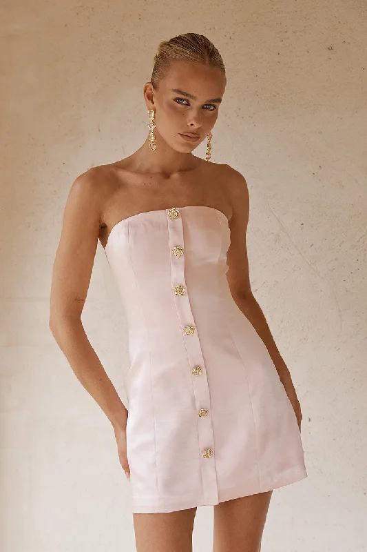 Chic Urban Fashion Look LEYNA MINI DRESS - PINK