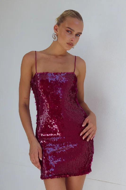 Classic Appeal VESINA MINI DRESS - BERRY