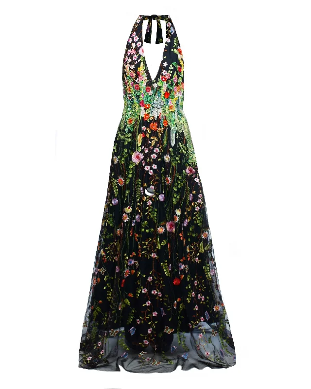 Limited Stock Le Vivi Halter Maxi Dress