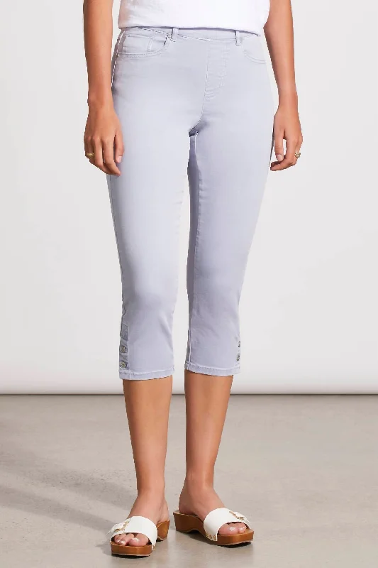 Big Savings On Rustic Countryside Styles Five Pocket Pull On Zen Blue Capri