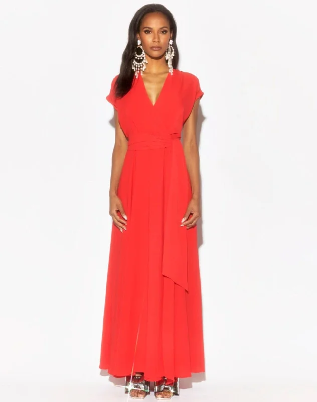 Seize Bargains Jasmine Maxi Dress - Cherry