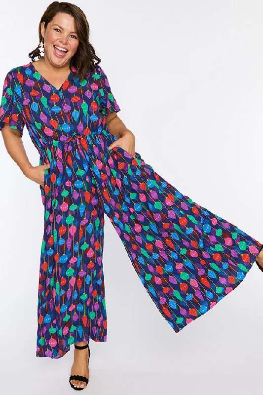Parisian Effortless Chic Style Juniper Christmas Ornaments Jumpsuit
