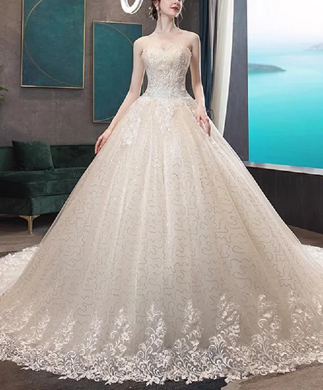 Relaxed Style Women Luxury Appliques Wedding Dresses Long Beaded Bridal Gowns YWD040 Relaxed Style Women Luxury Appliques Wedding Dresses Long Beaded Bridal Gowns YWD040