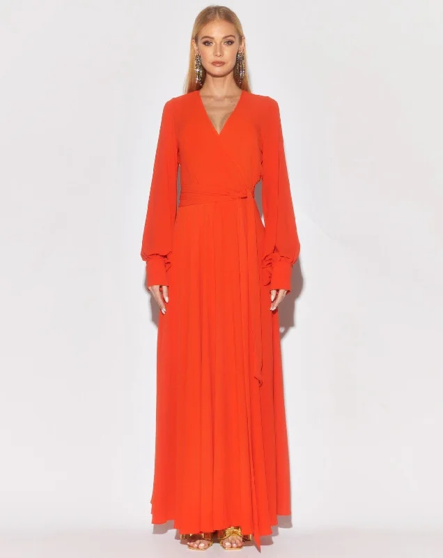 Top Brand Discounts LilyPad Maxi Dress - Flame