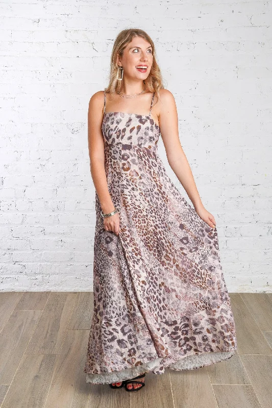 Limited Styles Charmed Animal Print Maxi Dress