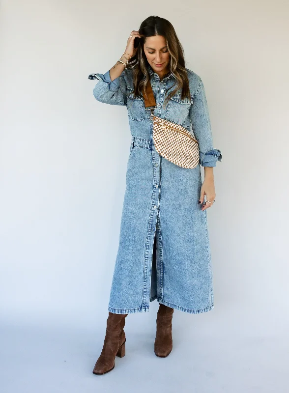 Fashion Sale Jules Denim Maxi Dress - Final Sale