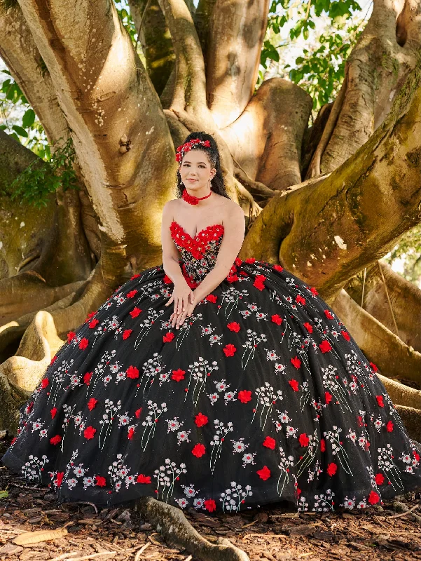 Flash Sale Now 3D Floral Strapless Ball Gown by LizLuo Quince 26099