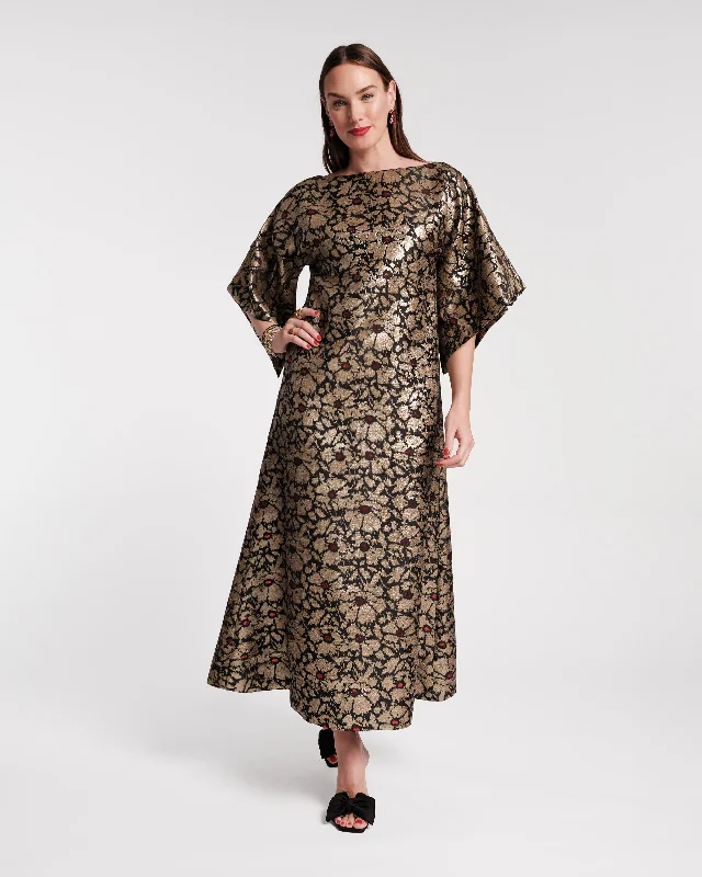 Day-To-Night Styles Spinnaker Jacquard Maxi Dress