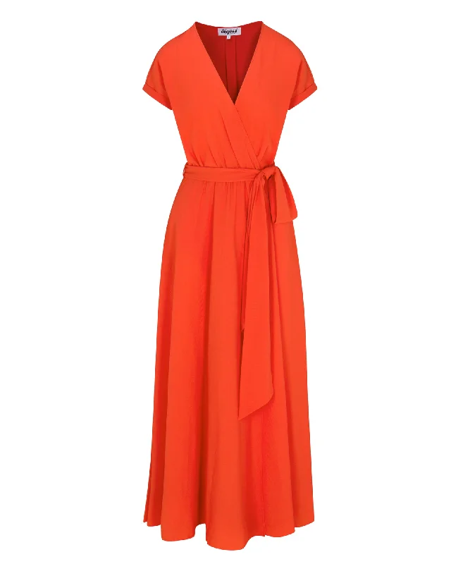 Budget Friendly Jasmine Maxi Dress - Flame