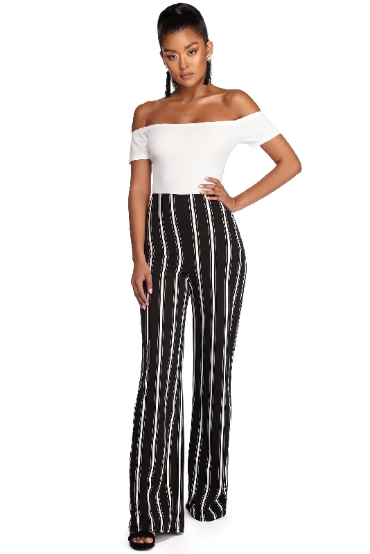 Chic Everyday Wear Go Getter Striped Jumpsuit