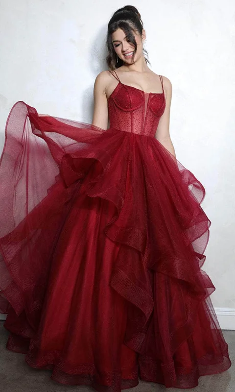 Limited Time Offers Eureka Fashion 9950 - Sleeveless Sheer Corset Prom Gown
