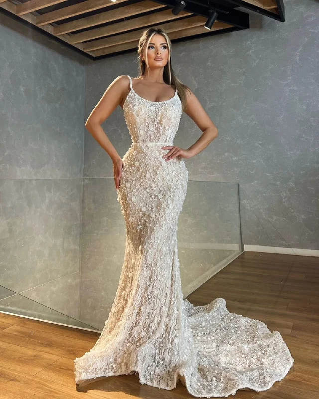 Shop Sales Mermaid Lace Gown with Detachable Overskirt