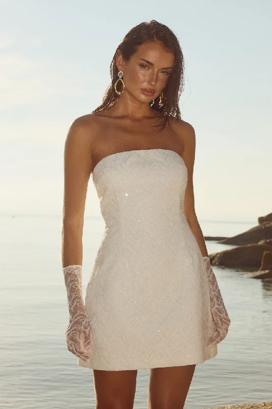 Modern Romance CARLETI MINI DRESS - IVORY