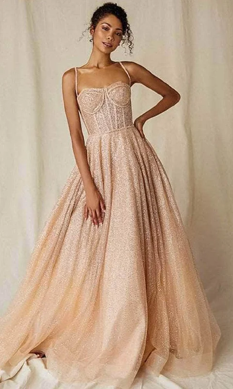 High End Designer Brands Discount Eureka Fashion 9900 - Sheer Corset Fitted Bodice Prom Gown High End Designer Brands Discount Eureka Fashion 9900 - Sheer Corset Fitted Bodice Prom Gown