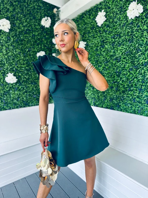 Elegant Clothing Penelope Occasion Mini Dress Forest