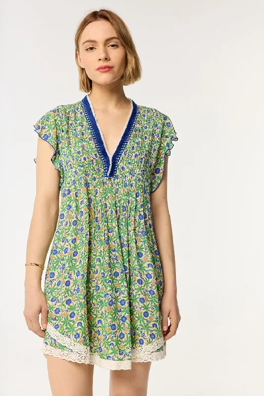 Day To Night Styles Mini Dress Sasha - Blue Honolulu