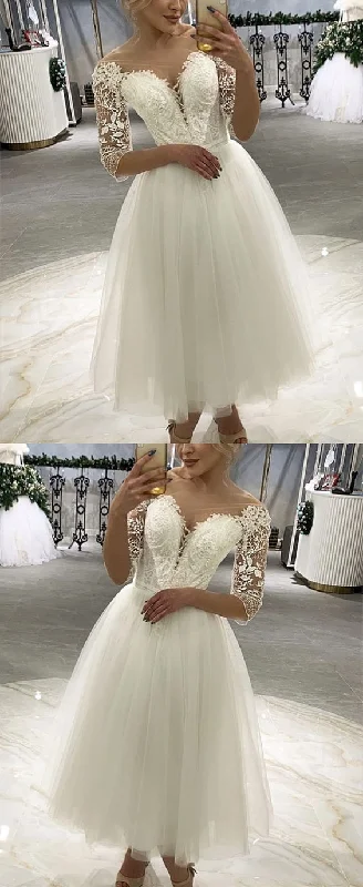 Modern Women's Fashion short vintage tulle wedding dress prom dress   cg16135