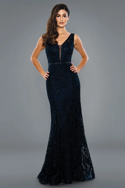 Ends Soon Stella Couture 20032 Size 12 Charcoal Long Fitted Shimmer Lace formal prom pageant dress evening gown Ends Soon Stella Couture 20032 Size 12 Charcoal Long Fitted Shimmer Lace formal prom pageant dress evening gown