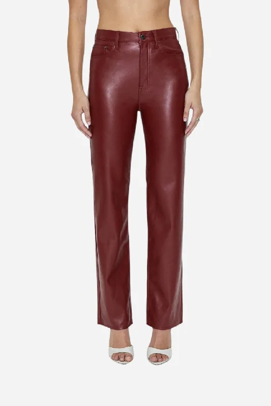 Rustic Countryside Charm Look Pistola Cassie Super High Rise Straight in Carmine
