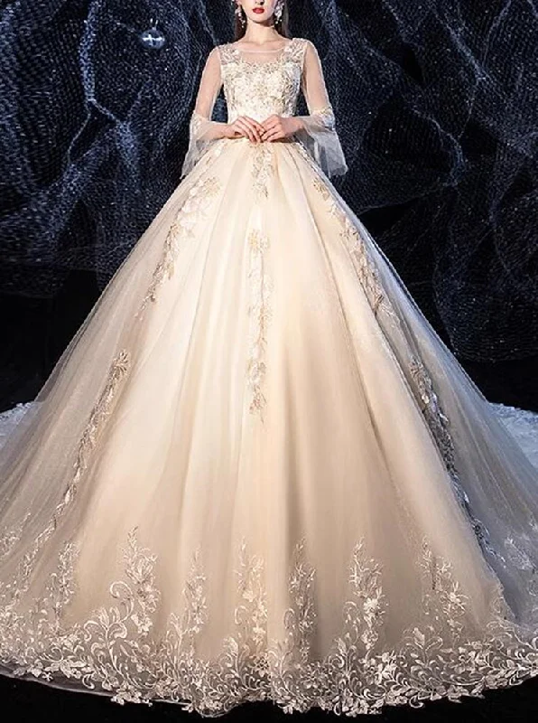 Imeless Style Women Luxury Appliques Wedding Dresses Long A-Line Bridal Gowns YWD039 Imeless Style Women Luxury Appliques Wedding Dresses Long A-Line Bridal Gowns YWD039