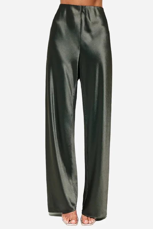 Limited Time Offer Cami NYC Bristol Silk Pant in Thyme