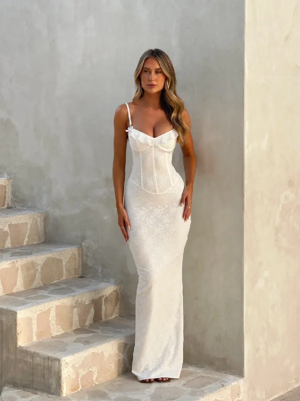 Hot Styles DYLAN MAXI DRESS WHITE