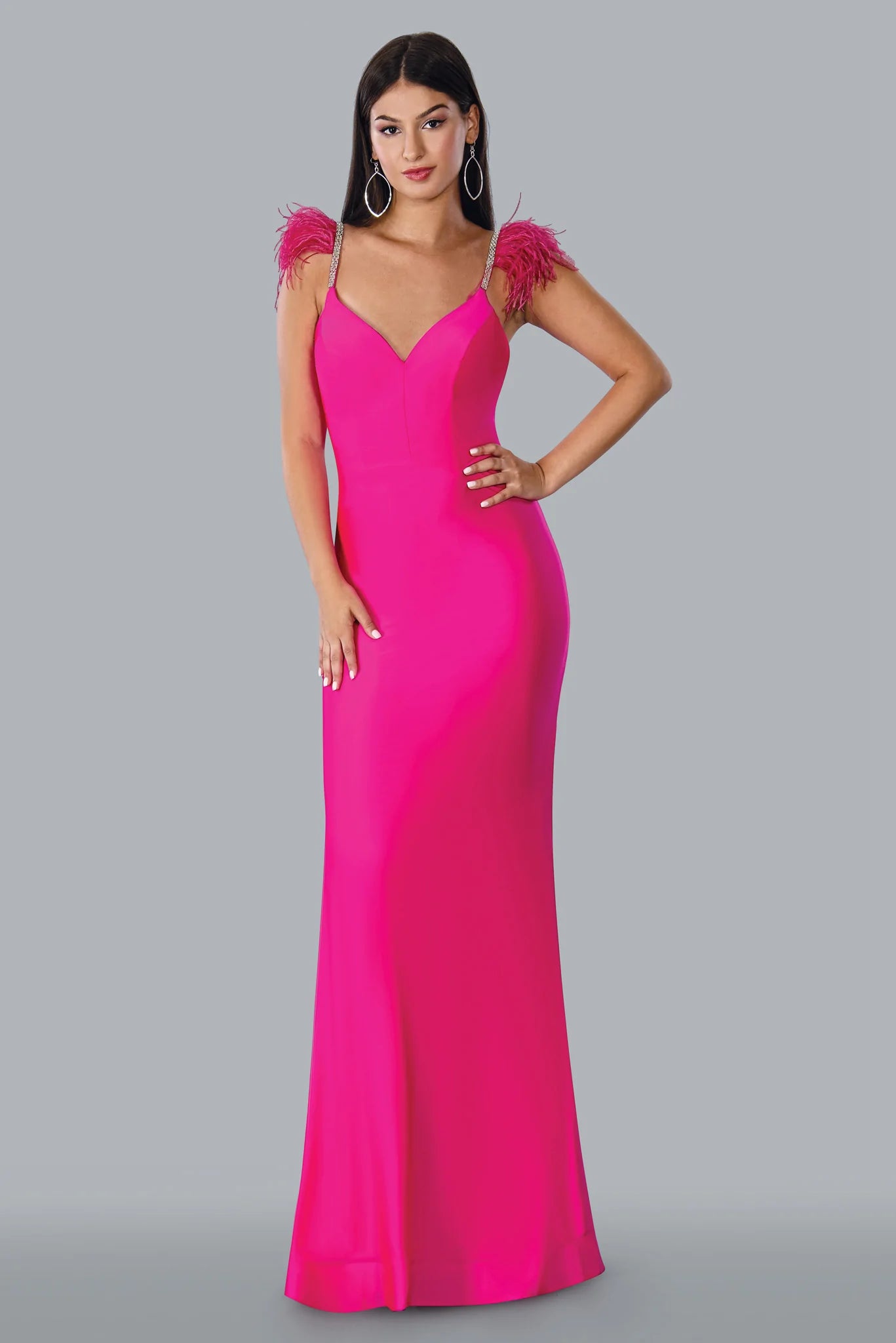 First Order Discount Stella Couture 23125 Size 6 Fuchsia Long Fitted Crystal Feather Strap Prom Dress Backless Formal Gown First Order Discount Stella Couture 23125 Size 6 Fuchsia Long Fitted Crystal Feather Strap Prom Dress Backless Formal Gown