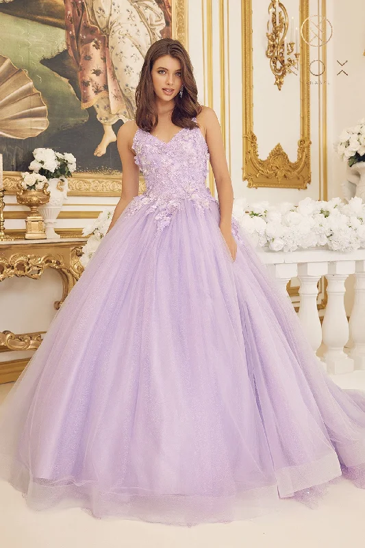 Lightweight Fabric Nox Anabel CU1115 Size 8 Blue Long Shimmer Ballgown 3D Lace Sequin Prom Dress Train Formal Gown Lightweight Fabric Nox Anabel CU1115 Size 8 Blue Long Shimmer Ballgown 3D Lace Sequin Prom Dress Train Formal Gown