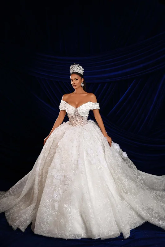 Seasonal Sale Embellished Corset Bridal Ball Gown