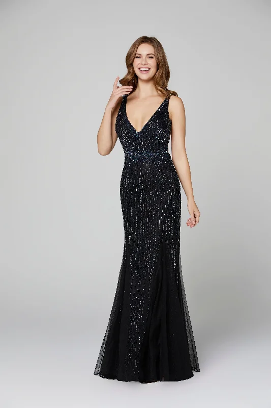 Charming Silhouette Primavera Couture 3474 Size 00 Black Sequin Mermaid Prom Dress Pageant Gown Charming Silhouette Primavera Couture 3474 Size 00 Black Sequin Mermaid Prom Dress Pageant Gown