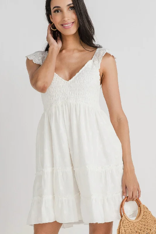 Classic Women's Fashion Eesome Ruffled Polkadot Mini Dress