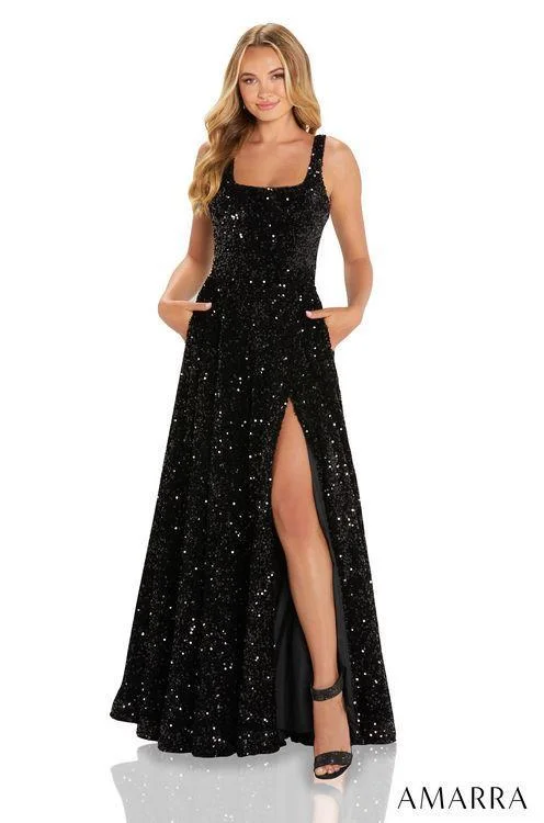 Pastel Styles Amarra 88652 Size 2 Red Long A line sequin Maxi Slit Prom Dress Scoop neck Formal Gown Pastel Styles Amarra 88652 Size 2 Red Long A line sequin Maxi Slit Prom Dress Scoop neck Formal Gown