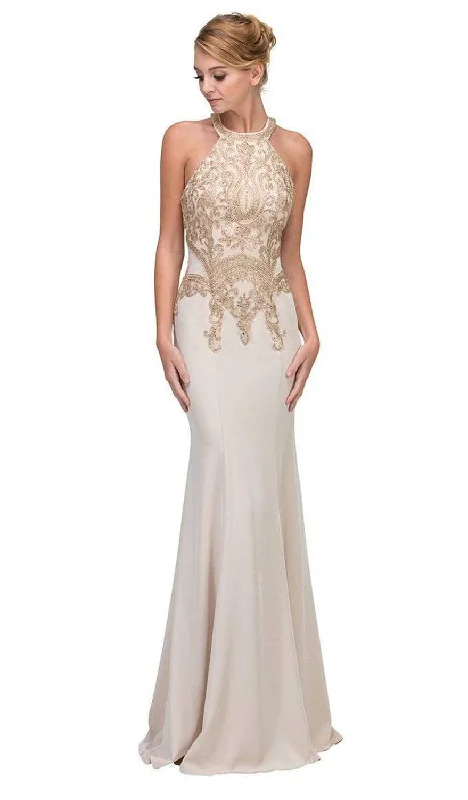 Exclusive Discounts Eureka Fashion - 7033 Embroidered Appliqued Mermaid Gown