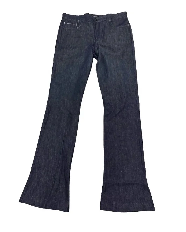 Latest Fashion Women's Flared Denim Jeans In Brown