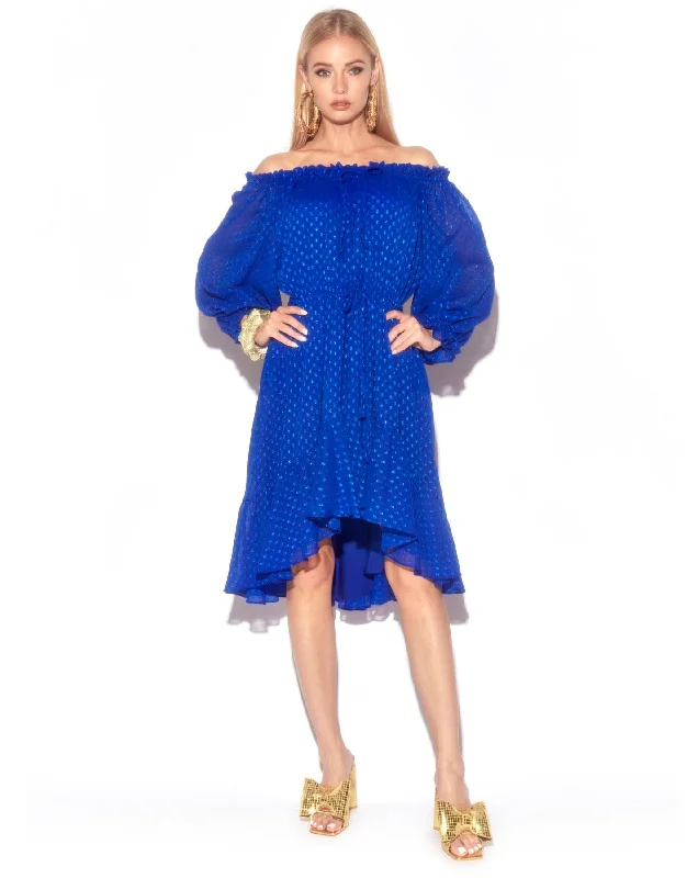 Day-To-Night Styles Keiko Midi Dress - Royal