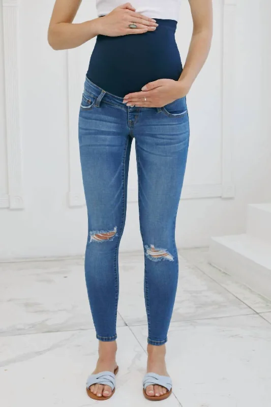 Celebrate With Big Savings Rainie Maternity Jeans In Medium Blue