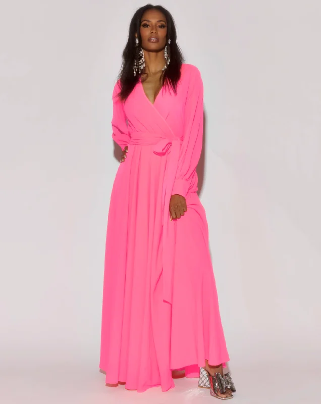 Exclusive Deals Online LilyPad Maxi Dress - Neon Pink