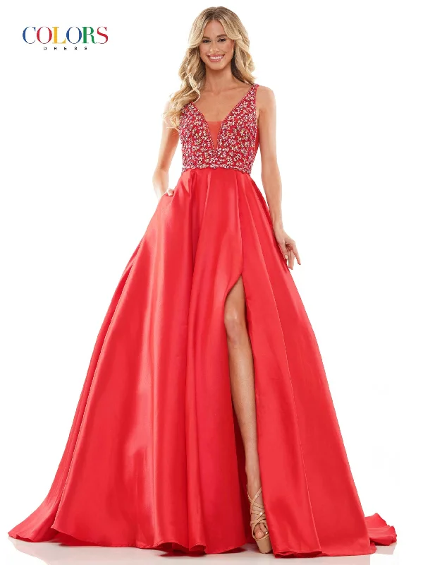 Stylish Spring Fashion Colors 2966 Size 6 Red A Line Maxi Slit Ballgown Formal Prom Dress Pageant Gown Pockets Stylish Spring Fashion Colors 2966 Size 6 Red A Line Maxi Slit Ballgown Formal Prom Dress Pageant Gown Pockets